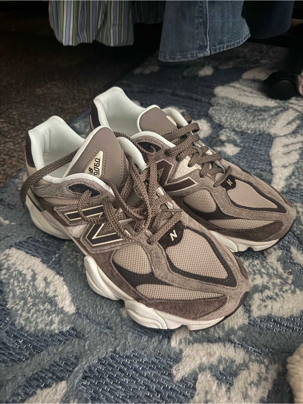 New Balance Brown and Gray Athletic Running Sneakers